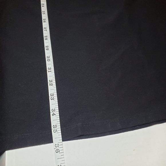 Eileen Fisher Stretch Crepe Dress Black Sz L - Picture 9 of 11